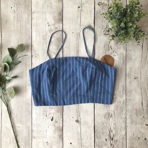 Striped Cropped Top Bralette